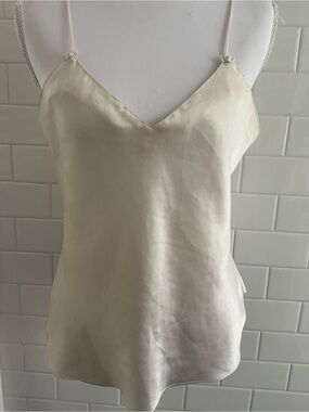 Erika Taylor - Ivory Satin Camisole